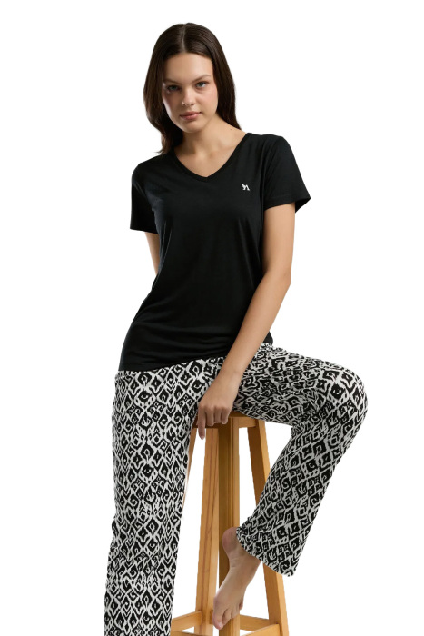 Arnetta Kadın Pijama Takımı - AR3240-S Siyah - 1