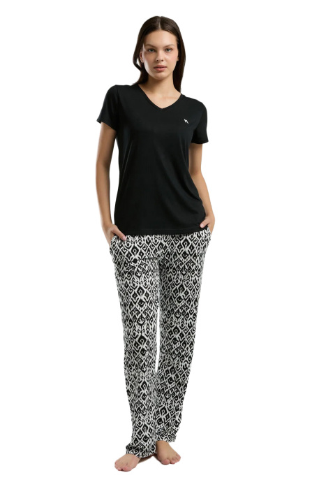 Arnetta Kadın Pijama Takımı - AR3240-S Siyah - 2