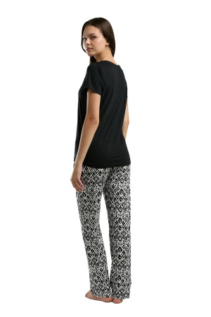 Arnetta Kadın Pijama Takımı - AR3240-S Siyah - 5