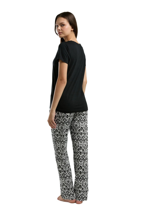 Arnetta Kadın Pijama Takımı - AR3240-S Siyah - 5