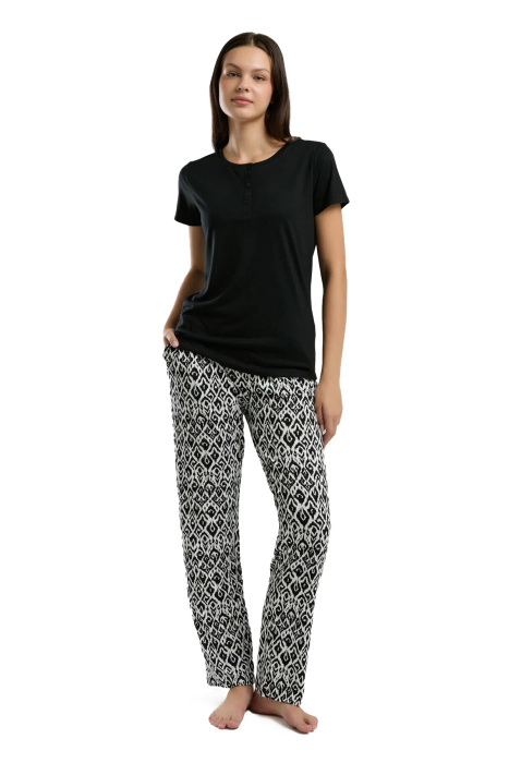 Arnetta Kadın Pijama Takımı - AR3241-S Siyah - 3