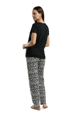 Arnetta Kadın Pijama Takımı - AR3241-S Siyah - 5