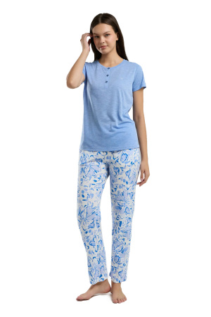 Arnetta Kadın Pijama Takımı - AR3244-X Açık Mavi - 2