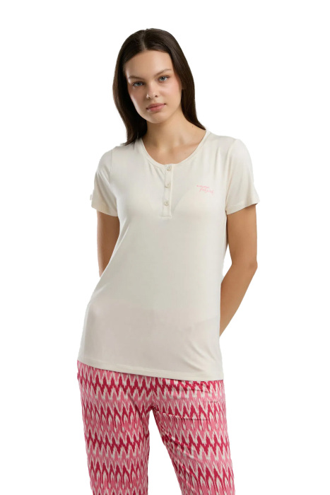 Arnetta Kadın Pijama Takımı - AR3249-S Krem - 1