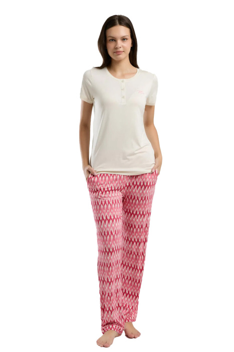 Arnetta Kadın Pijama Takımı - AR3249-S Krem - 2