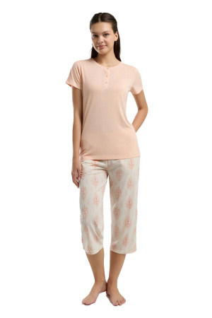 Arnetta Kadın Pijama Takımı - AR3257-S Somon - 2