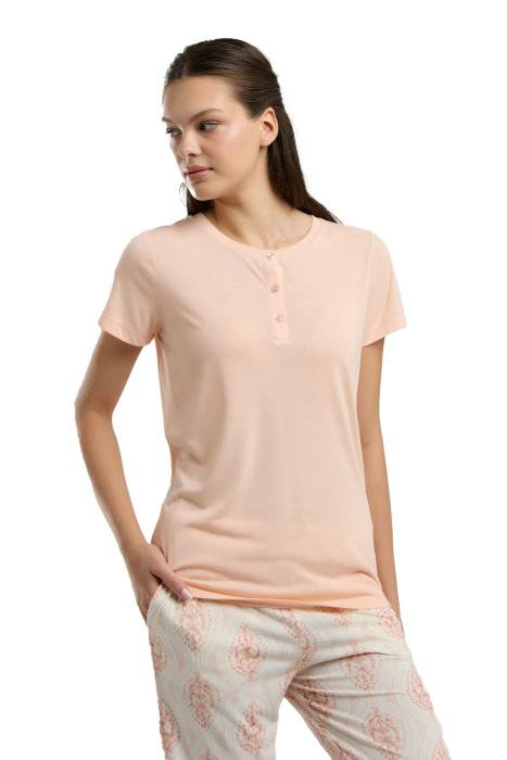 Arnetta Kadın Pijama Takımı - AR3257-S Somon - 3