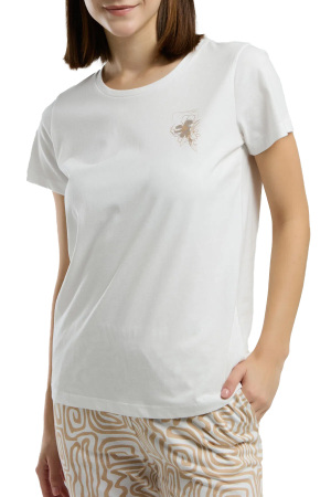 Arnetta Kadın Pijama Takımı - AR3303-S Beyaz - 4
