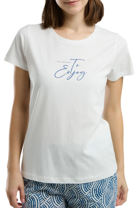 Arnetta Kadın Pijama Takımı - AR3305-S Beyaz - 4