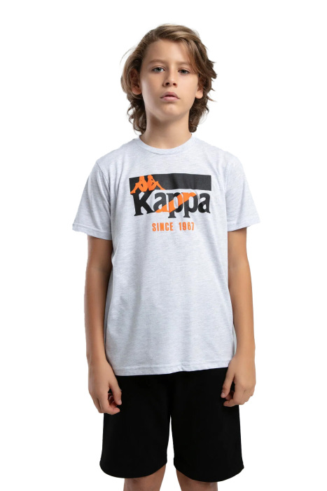 Authentic James Erkek Çocuk T-Shirt- 38257MW Açık Gri - 1