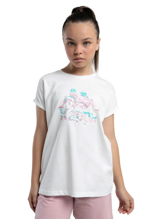 Authentic Kaelyn Kız Çocuk T-Shirt - 38284XW Beyaz - 1