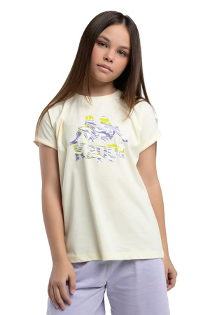 Authentic Kaelyn Kız Çocuk T-Shirt - 38284XW Sarı - 1