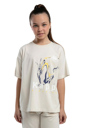Authentic Kaitlin Kız Çocuk T-Shirt - 38284RW Bej - 1