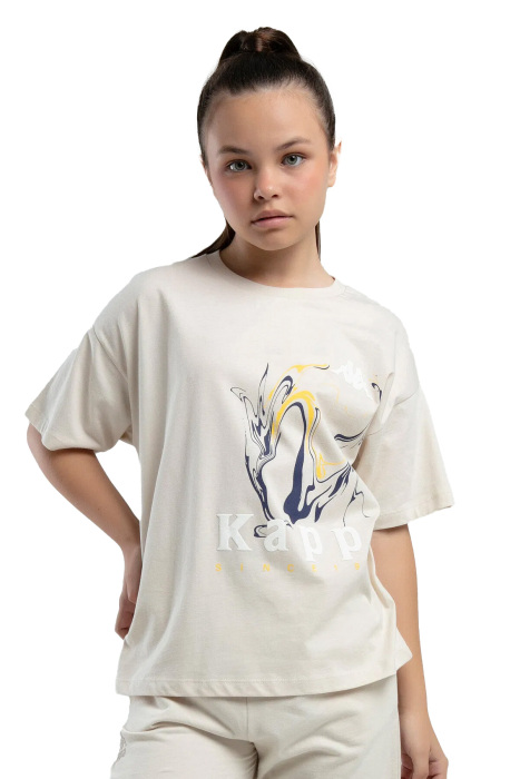 Authentic Kaitlin Kız Çocuk T-Shirt - 38284RW Bej - 3