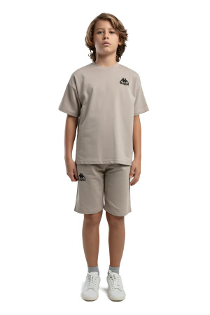 Authentic Keaton Erkek Çocuk Bermuda Takım - 36225JW Gri - 3
