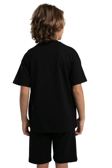 Authentic Keegan Erkek Çocuk Bermuda Takım - 36225KW Siyah - 5