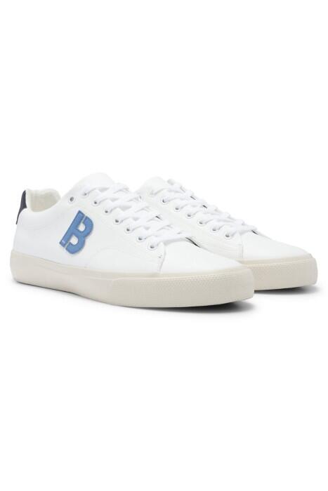Boss - B' Detaylı, Düşük Bilekli Erkek Spor Ayakkabı - 50474728 Beyaz