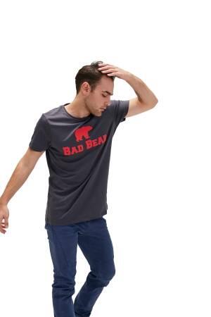 Bad Bear Tee Erkek T-Shirt - 19.01.07.002 Antrasit - Thumbnail