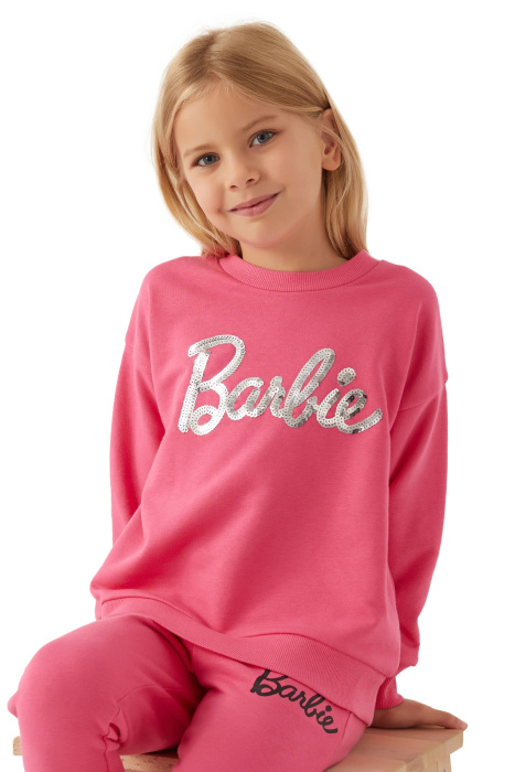 Barbie Kız Çocuk SweatShirt - L1769-3 Fuşya - 2