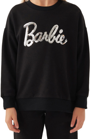 Barbie Kız Çocuk SweatShirt - L1769-3 Siyah - 2