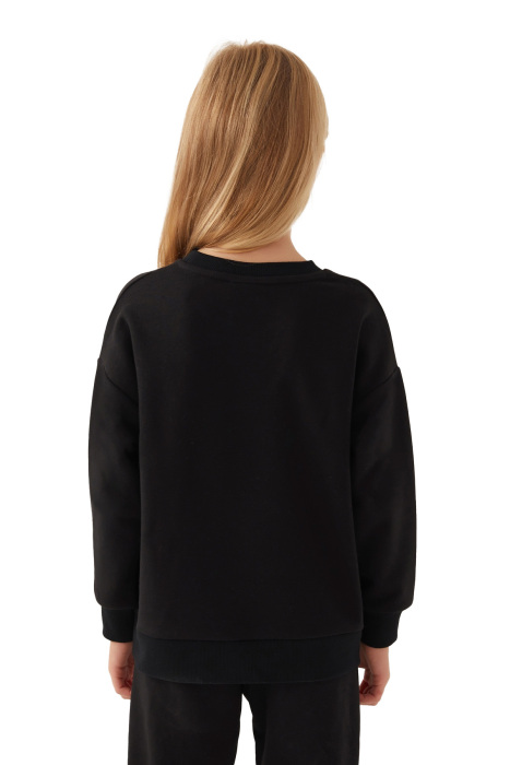 Barbie Kız Çocuk SweatShirt - L1769-3 Siyah - 3