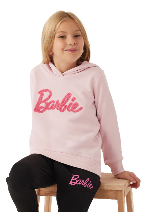 Barbie Kız Çocuk SweatShirt - L1769-3 Toz Pembe - 5
