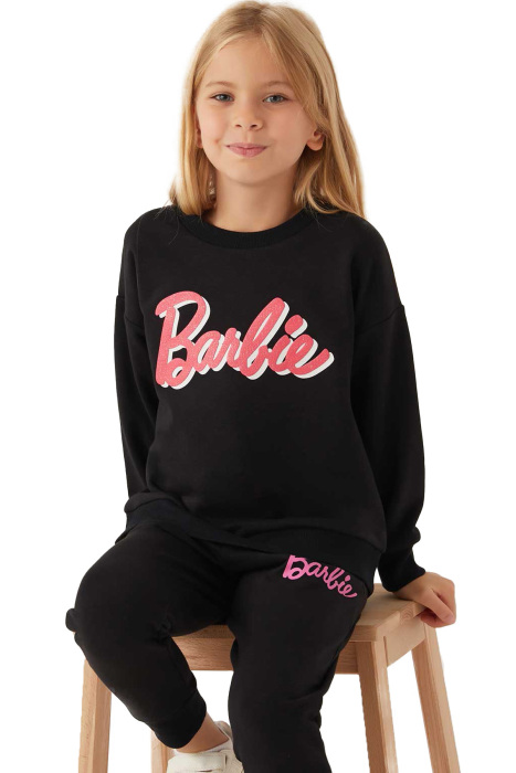 Barbie Kız Çocuk SweatShirt - L1770-3 Siyah - 3