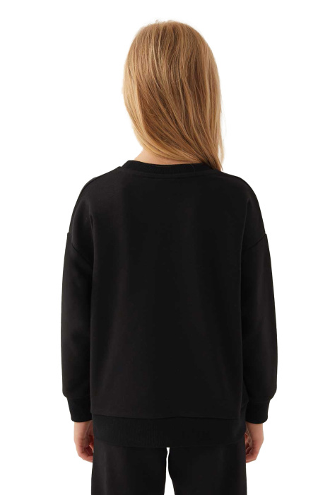 Barbie Kız Çocuk SweatShirt - L1770-3 Siyah - 4