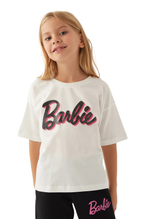 Barbie Kız Çocuk T-Shirt - L1772-3 Krem - 2
