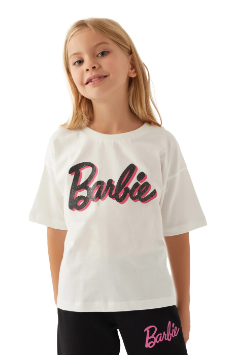 Barbie Kız Çocuk T-Shirt - L1772-3 Krem - 2