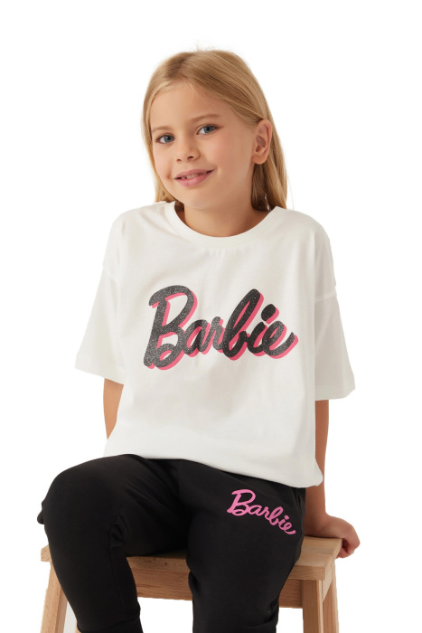 Barbie Kız Çocuk T-Shirt - L1772-3 Krem - 3