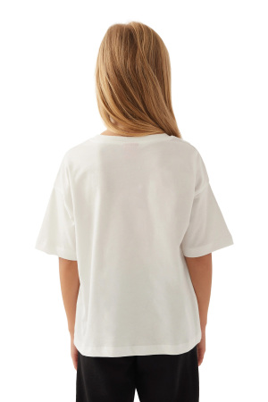 Barbie Kız Çocuk T-Shirt - L1772-3 Krem - 4
