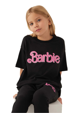 Barbie Kız Çocuk T-Shirt - L1772-3 Siyah - 3