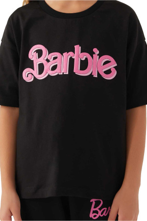 Barbie Kız Çocuk T-Shirt - L1772-3 Siyah - 5