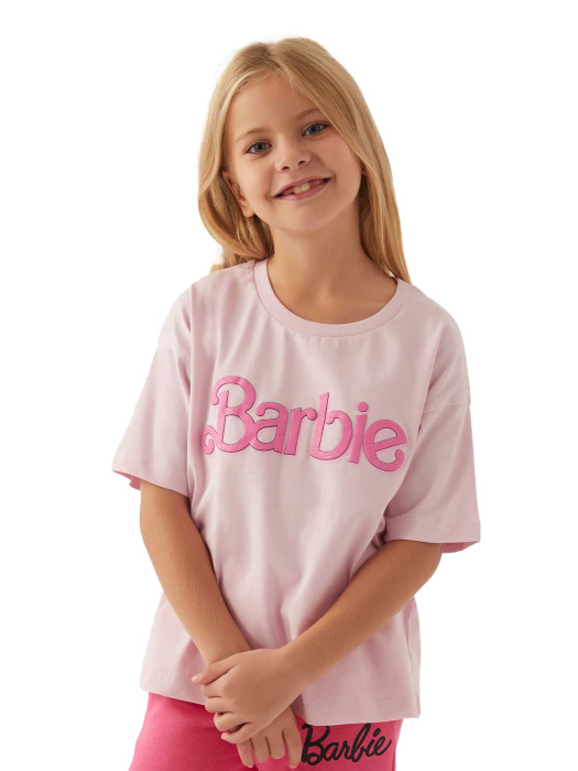 Barbie Kız Çocuk T-Shirt - L1772-3 Toz Pembe - 2