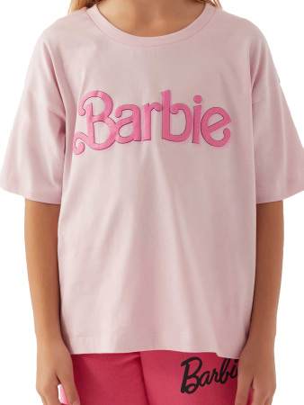 Barbie Kız Çocuk T-Shirt - L1772-3 Toz Pembe - 5