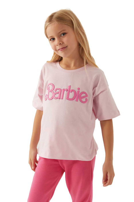 Barbie Kız Çocuk T-Shirt - L1772-G Toz Pembe - 1