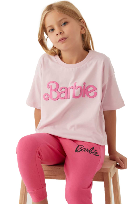 Barbie Kız Çocuk T-Shirt - L1772-G Toz Pembe - 3