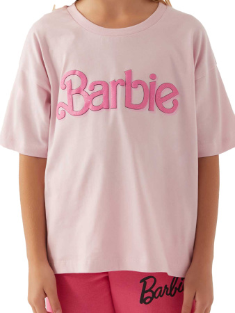 Barbie Kız Çocuk T-Shirt - L1772-G Toz Pembe - 5