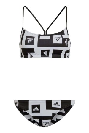 Bars Aop Kadın Bikini - H62031 Siyah/Beyaz - EU-Adidas