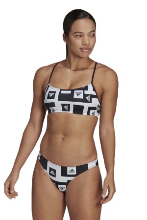 Bars Aop Kadın Bikini - H62031 Siyah/Beyaz - 2