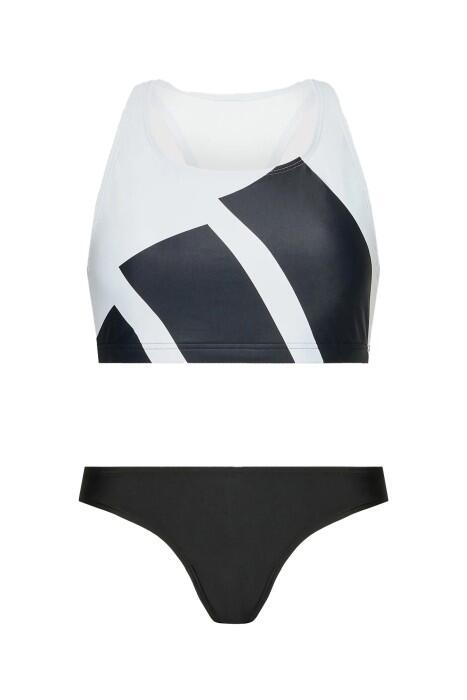 Bars Kadın Bikini Alt Üst Takım - H62035 Siyah/Beyaz - 5