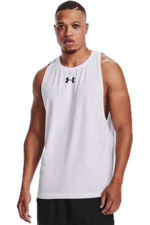 Baseline Cotton Tank Erkek Spor Atlet - 1361901 Beyaz - Thumbnail