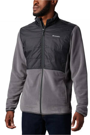 Basin Butte Fleece Full Zip Erkek Polar Üst - AE0241 Beton Gri - Columbia