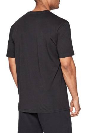 Baskılı Logolu Pamuklu Jarse Erkek T-Shirt - 50481923 Siyah - Thumbnail