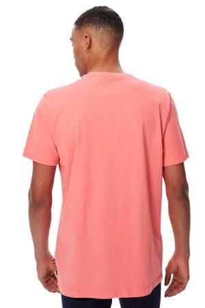 Baskılı Standart Erkek Fit T-Shirt - V35555T Pembe - Thumbnail