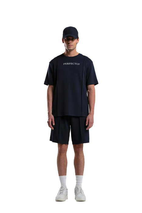Benmanaj Erkek Baskılı T-Shirt - BMY0007 Lacivert - 1