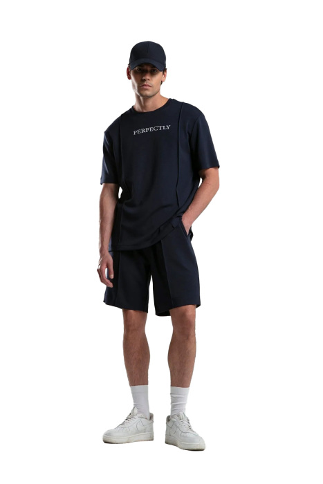 Benmanaj Erkek Baskılı T-Shirt - BMY0007 Lacivert - 2