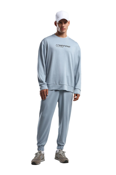 Benmanaj Erkek Bisiklet Yaka SweatShirt - BMK0033 Lacivert - 1