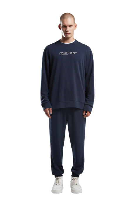 Benmanaj Erkek Bisiklet Yaka SweatShirt - BMK0033 Renkli - 1